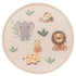 Kurzflor Teppich Polyester| Gemütlicher Flachflor fürs Kinderzimmer | Mehrfarbig Rund